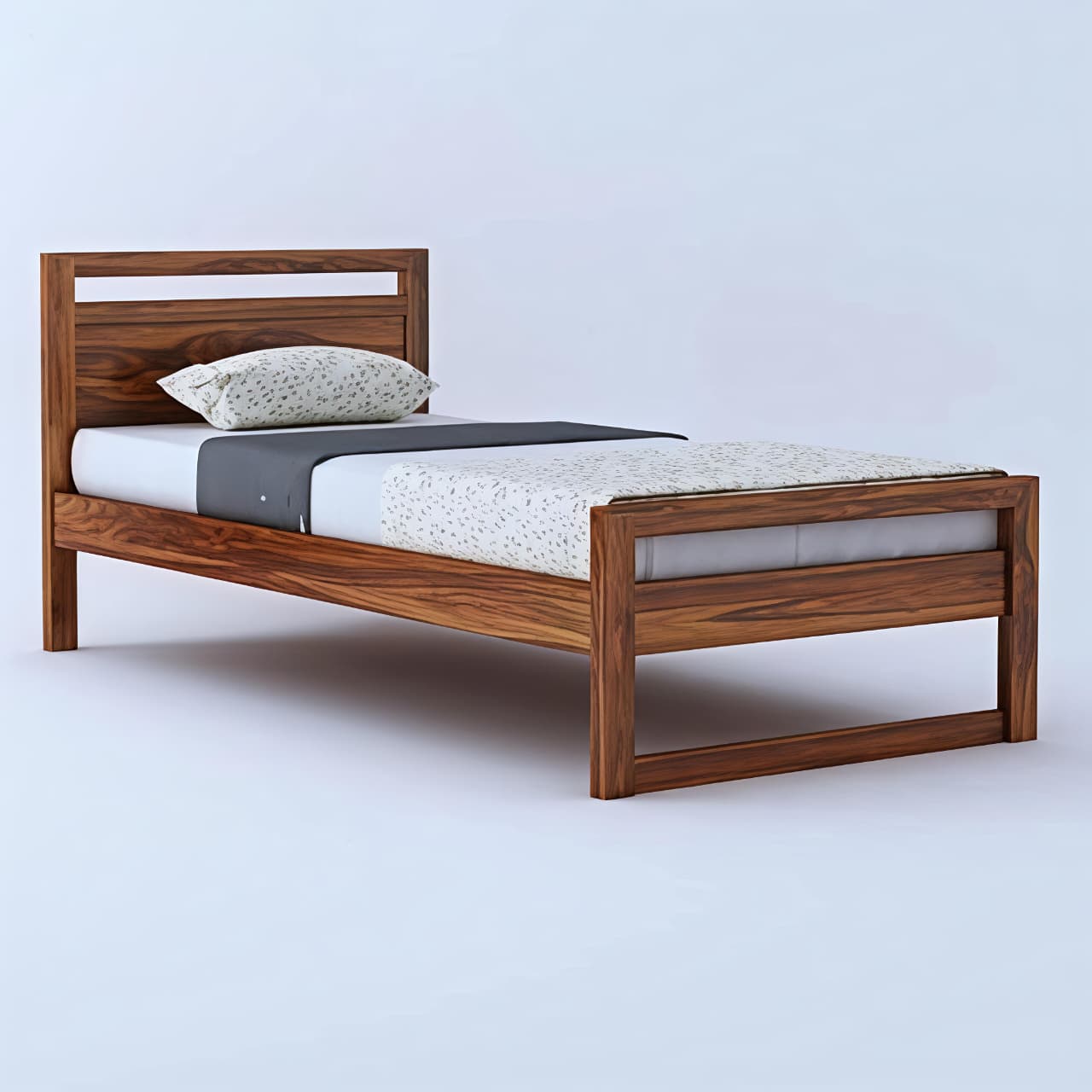 Single Bed Kayu Jati Minimalis Modern - Tempat Tidur Anak & Remaja