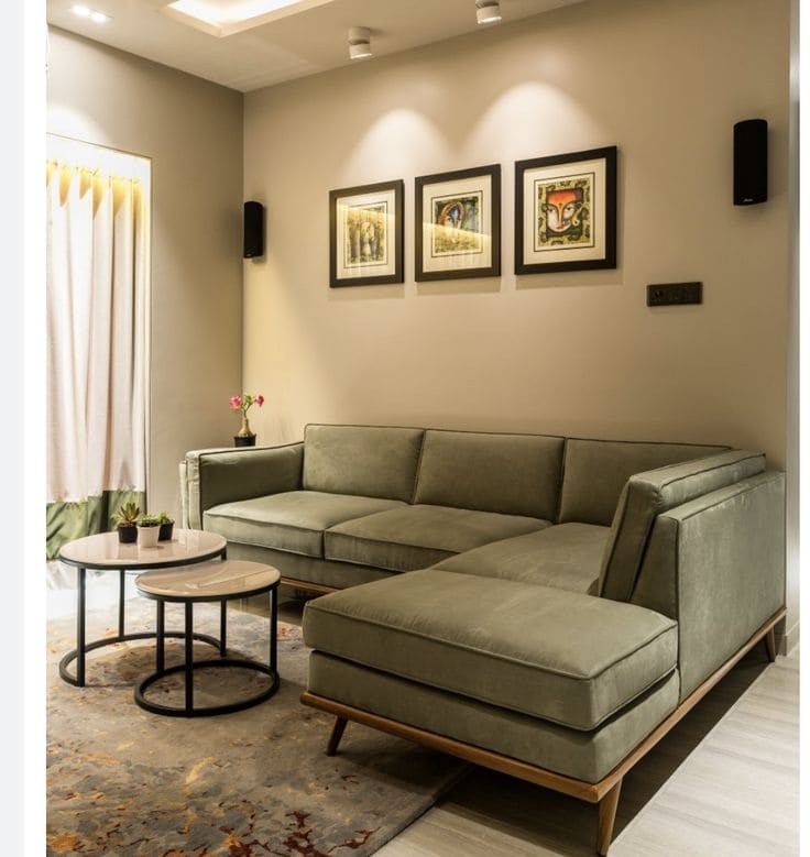 Sofa L Minimalis Modern 2 + 1 Seater – Sofa Sudut Ruang Tamu Premium